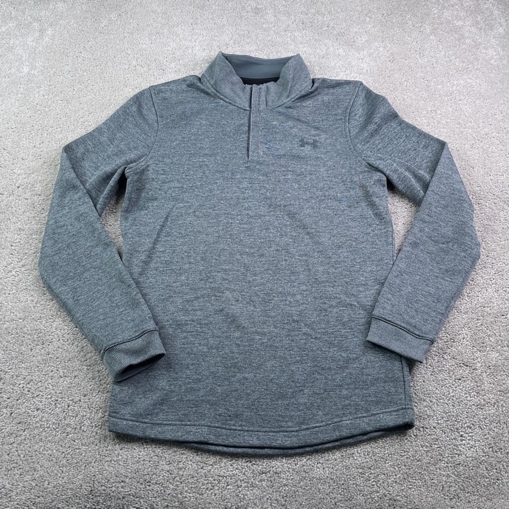 Under Armour Sweater Mens Small Grey Golf Storm‎ Sweaterfleece Zip Pullover